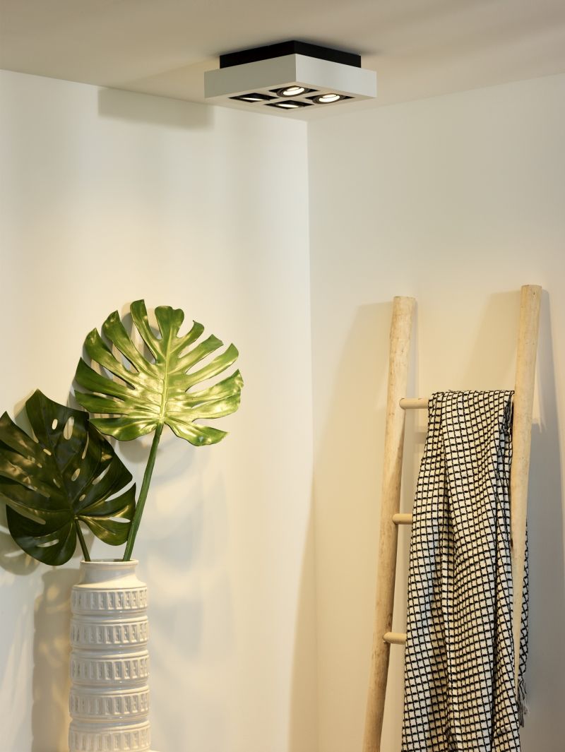 Lucide XIRAX - Stropné bodové svietidlo - LED Dim to warm - GU10 - 4x5W 2200K/3000K - White